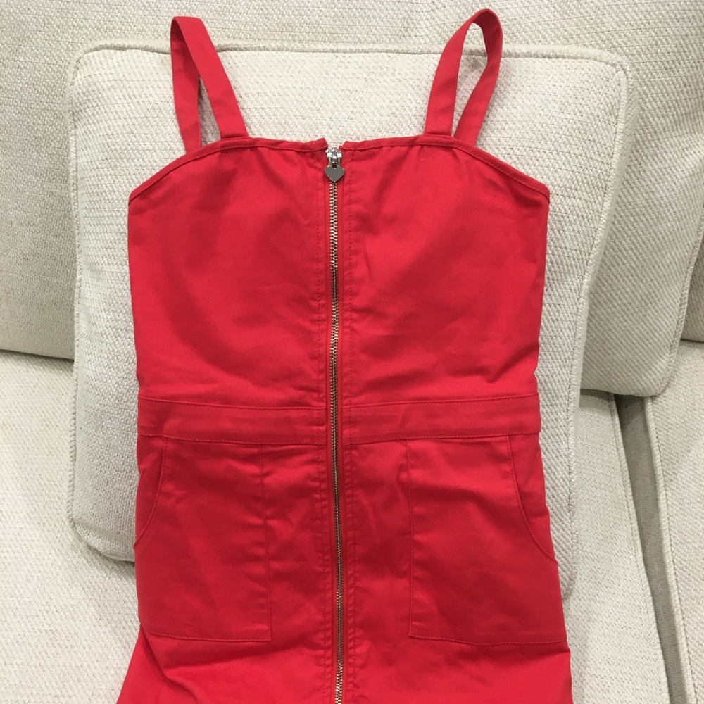 Forever 21 Red Zipped Jumper, Girls Size 7/8
